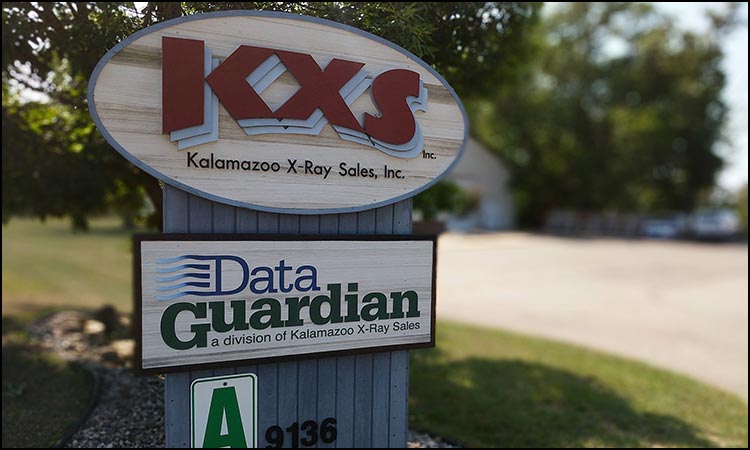 Kalamazoo X-Ray Sales headquarters sign